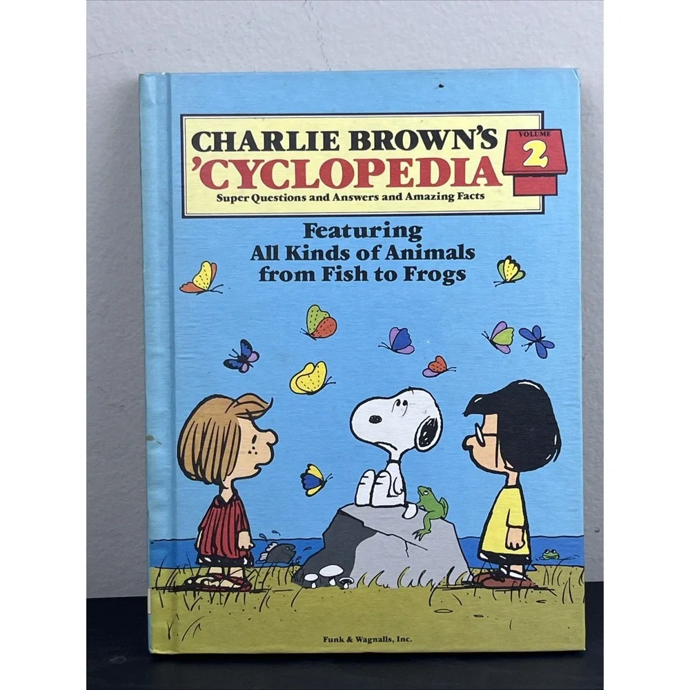 Charlie Brown's Cyclopedia Volume 2 All Kinds of Animals Vintage Hardcover Peanu